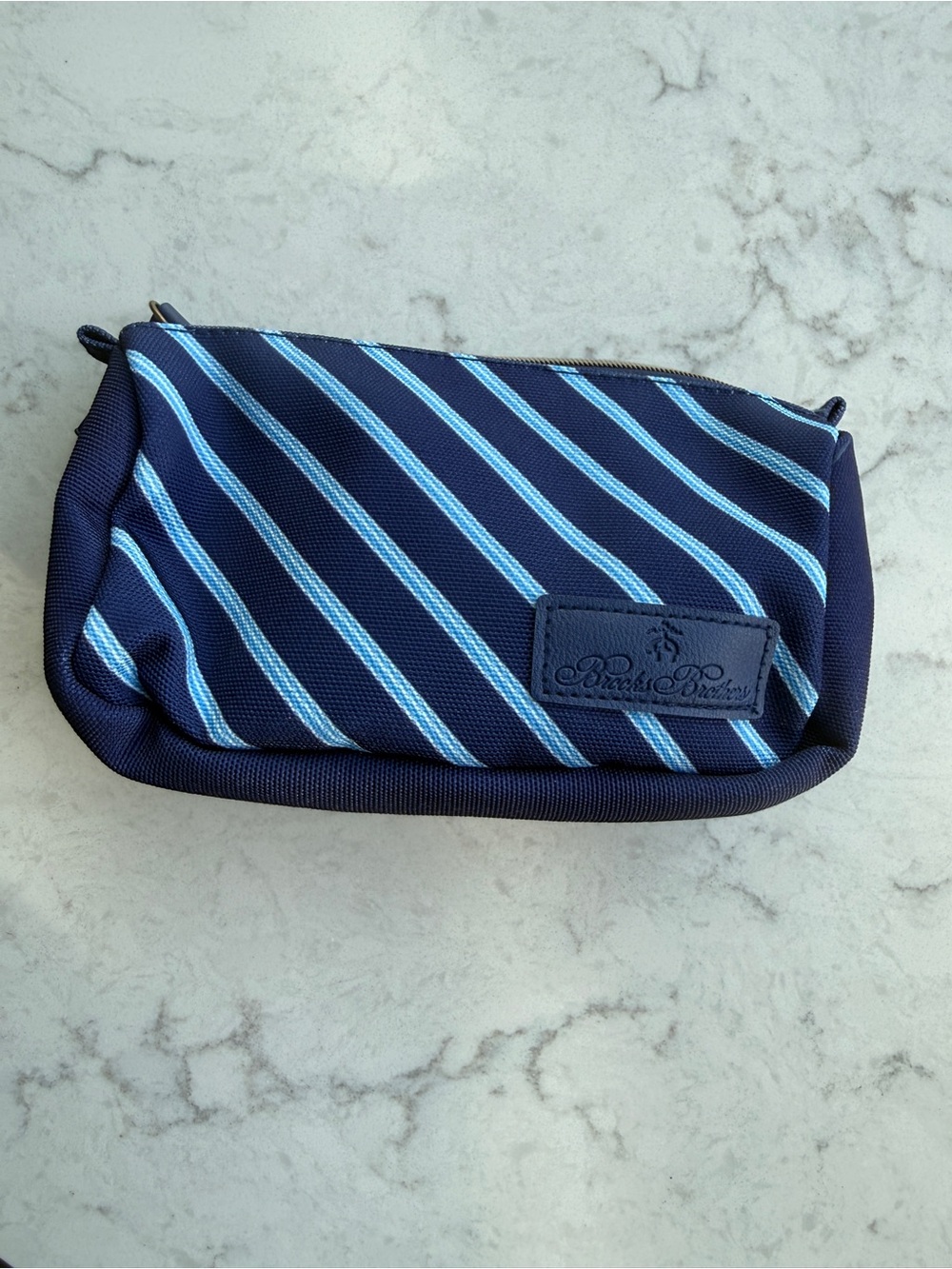 Brooks Brothers Navy Stripe Men’s Pouch